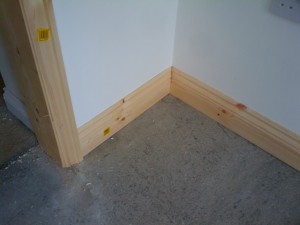 Skirting boards fitted