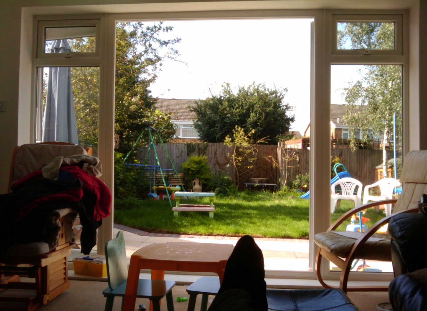 extension with large patio doors