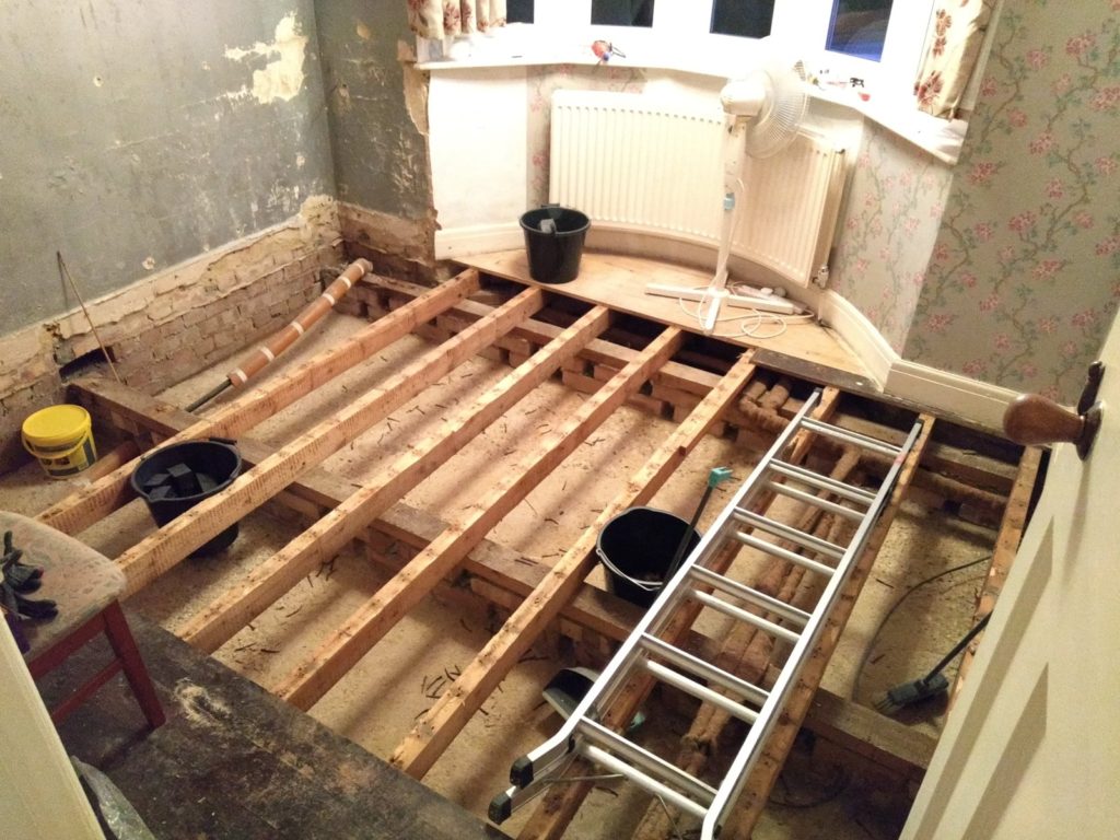 floorboards removed